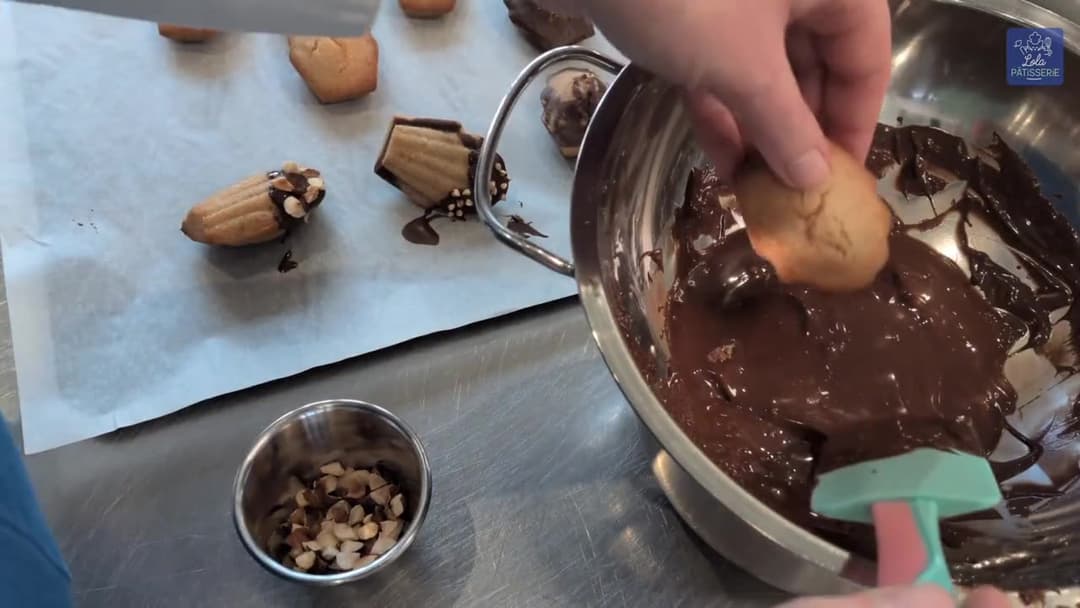 les coques en chocolat des madeleines