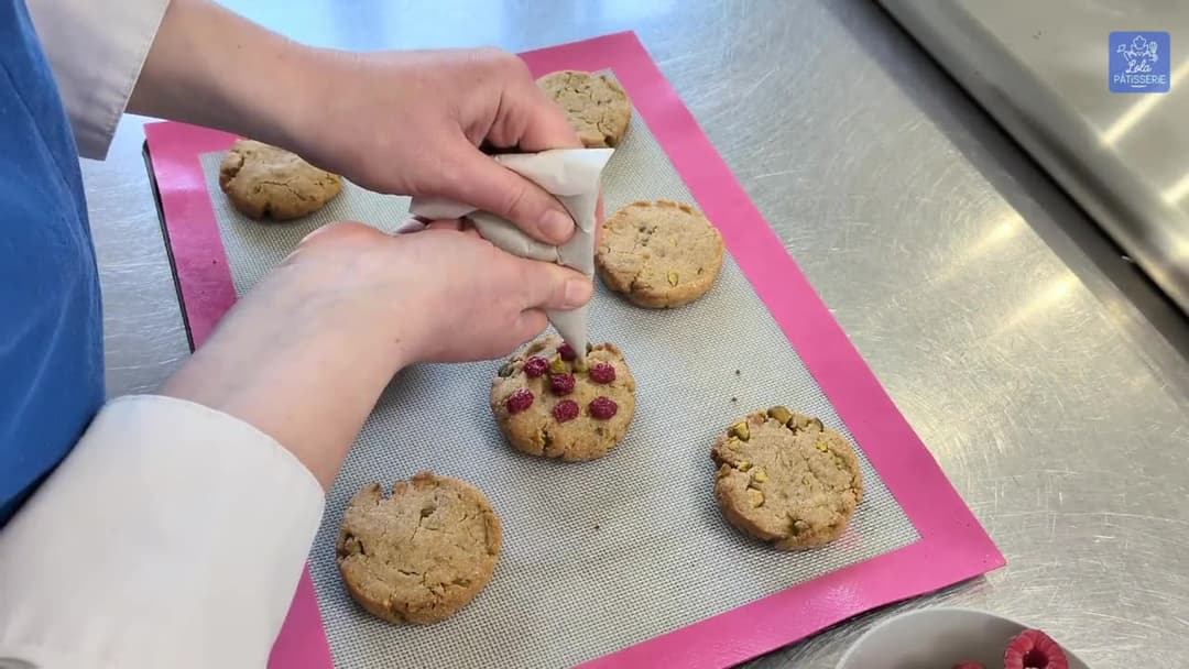 les cookies pistache façonnés à la main